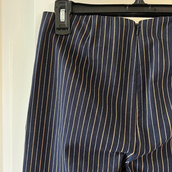 B136 Derek Lam 10 Crosby Striped Pull On Pants with Back Zipper Size 4 - Picture 6 of 7